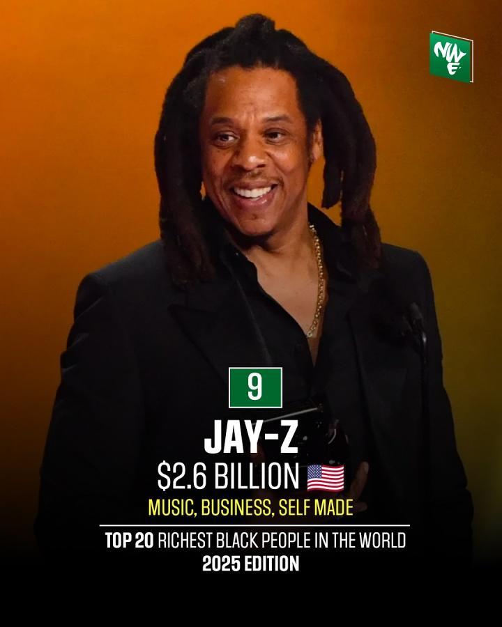 全球最富黑人榜：乔丹38亿仅第六 詹姆斯12亿 蕾哈娜10亿