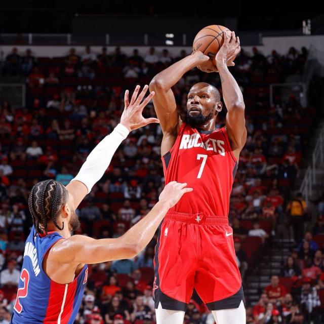 KD末节14分无力回天！连续惜败令火箭全队很不爽